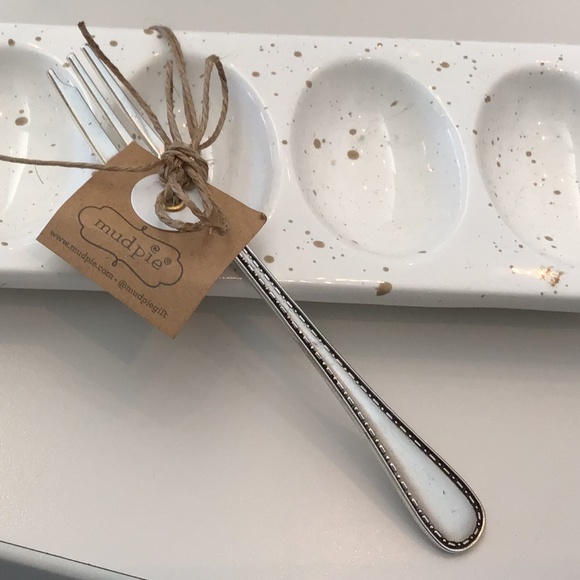 Mud Pie - NEW WiTh Tags- Deviled Egg Server with serving Fork - Picture 3 of 5